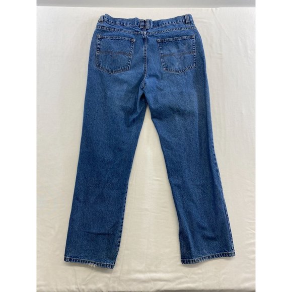 Roadrunners Men's Straight Leg Blue Jeans Size 36/32 Cotton High Rise Denim - Picture 3 of 4